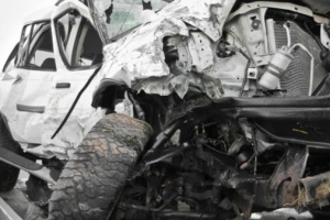 smashed car