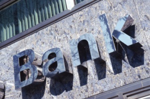 bank sign