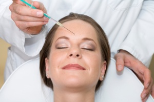 woman getting botox