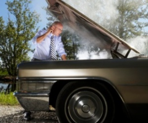 broken down car